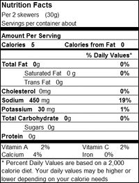 Nutrional Info