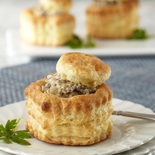 Tipsy Mushrooms in Puff Pastry Shells Stonewall Kitchen