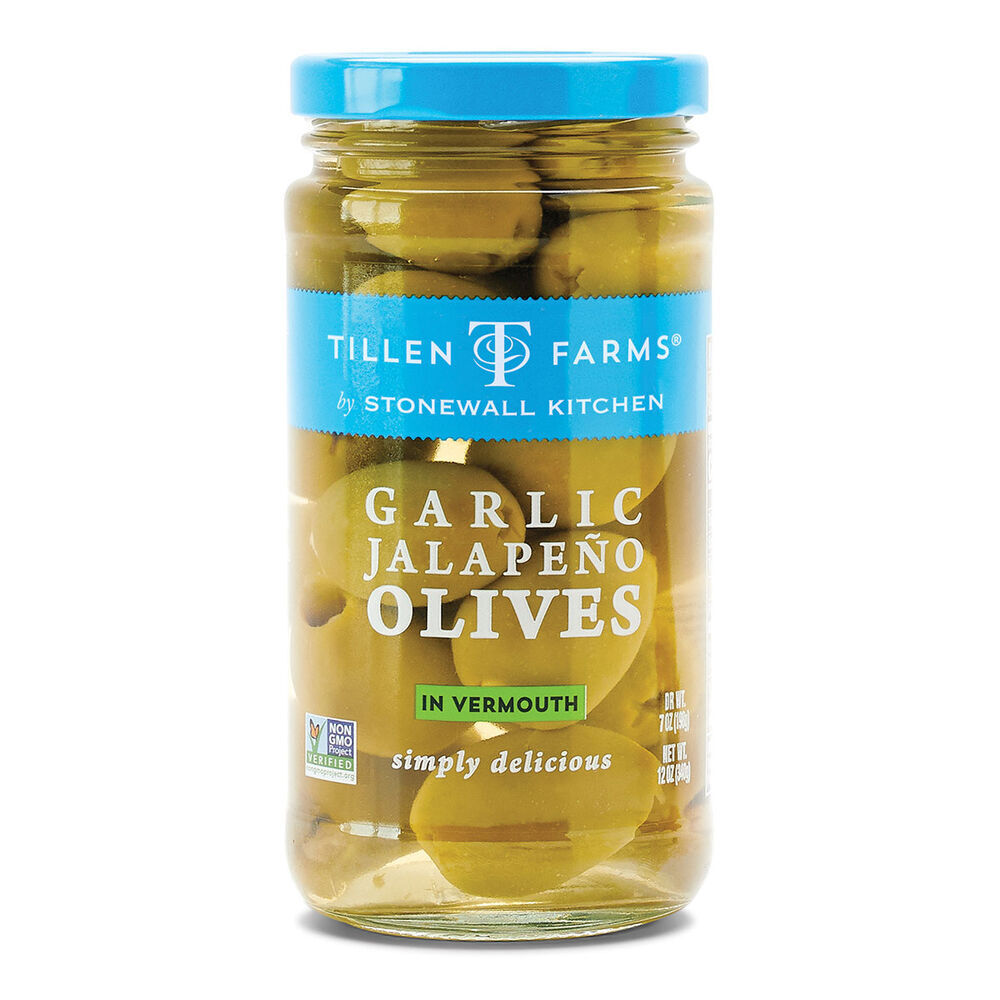 Tillen Farms Garlic Jalape&ntilde;o Olives