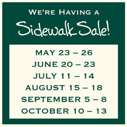 We're Having a Sidewalk Sale!