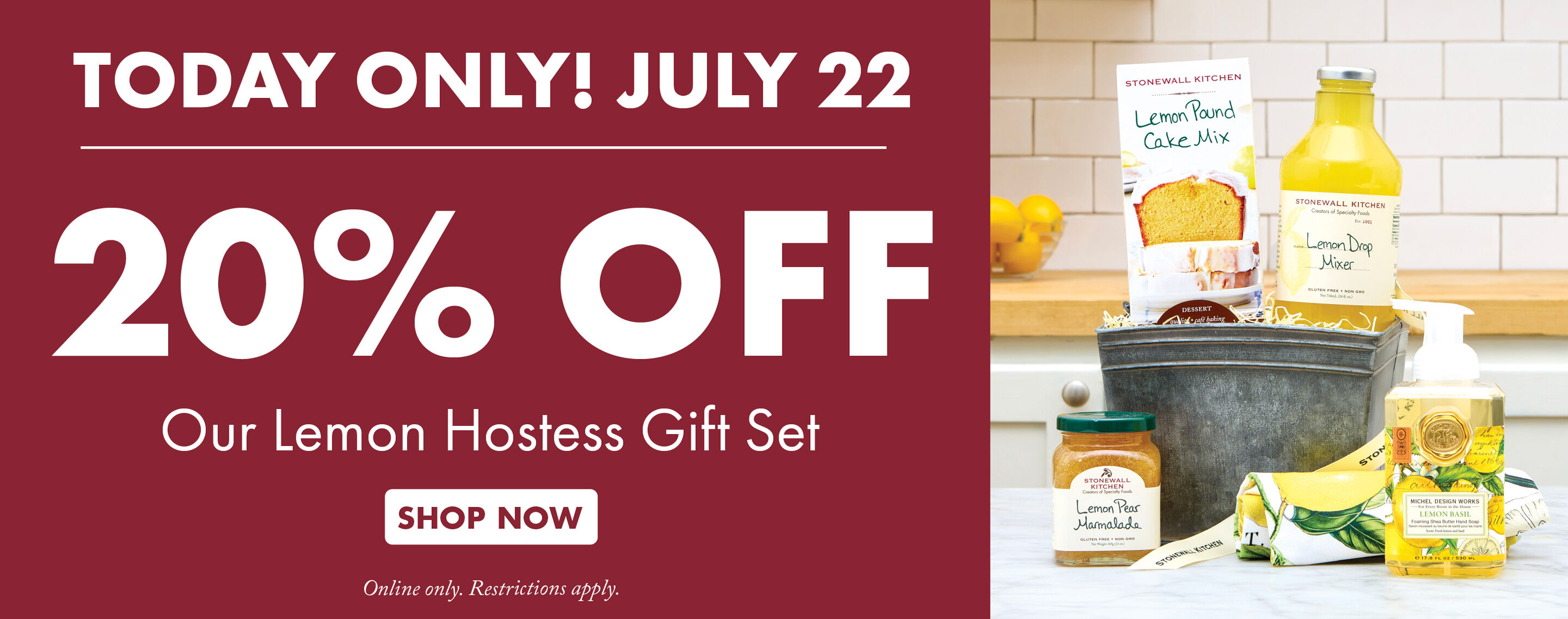 Today Only! - 20% OFF Our Lemon Hostess Gift Set - Shop Now