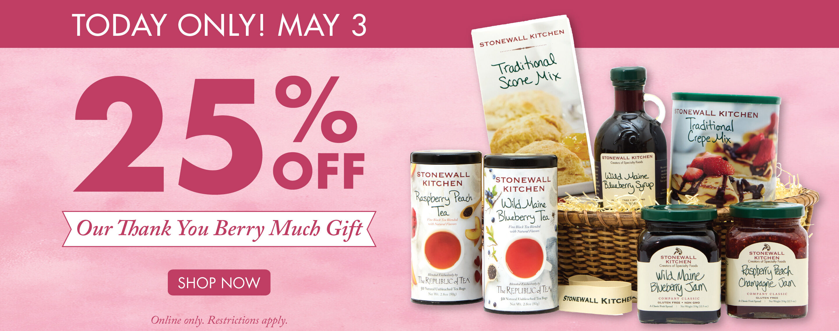 Today Only! May 3 | 25% OFF Our Thank You Berry Much Gift | Shop Now
