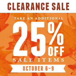 October Clearance Sale