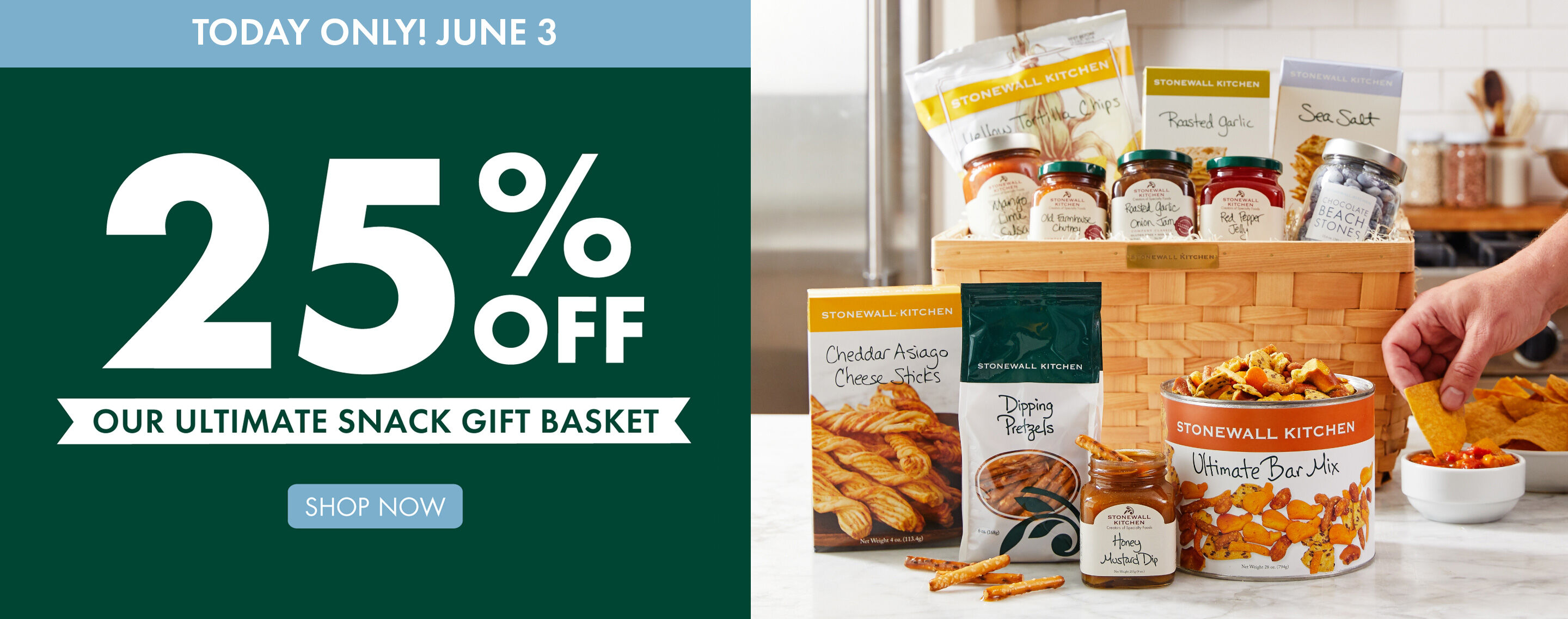 TODAY ONLY! | Give Dad Our Ultimate Snack Gift Basket for 25% OFF! - Shop Now