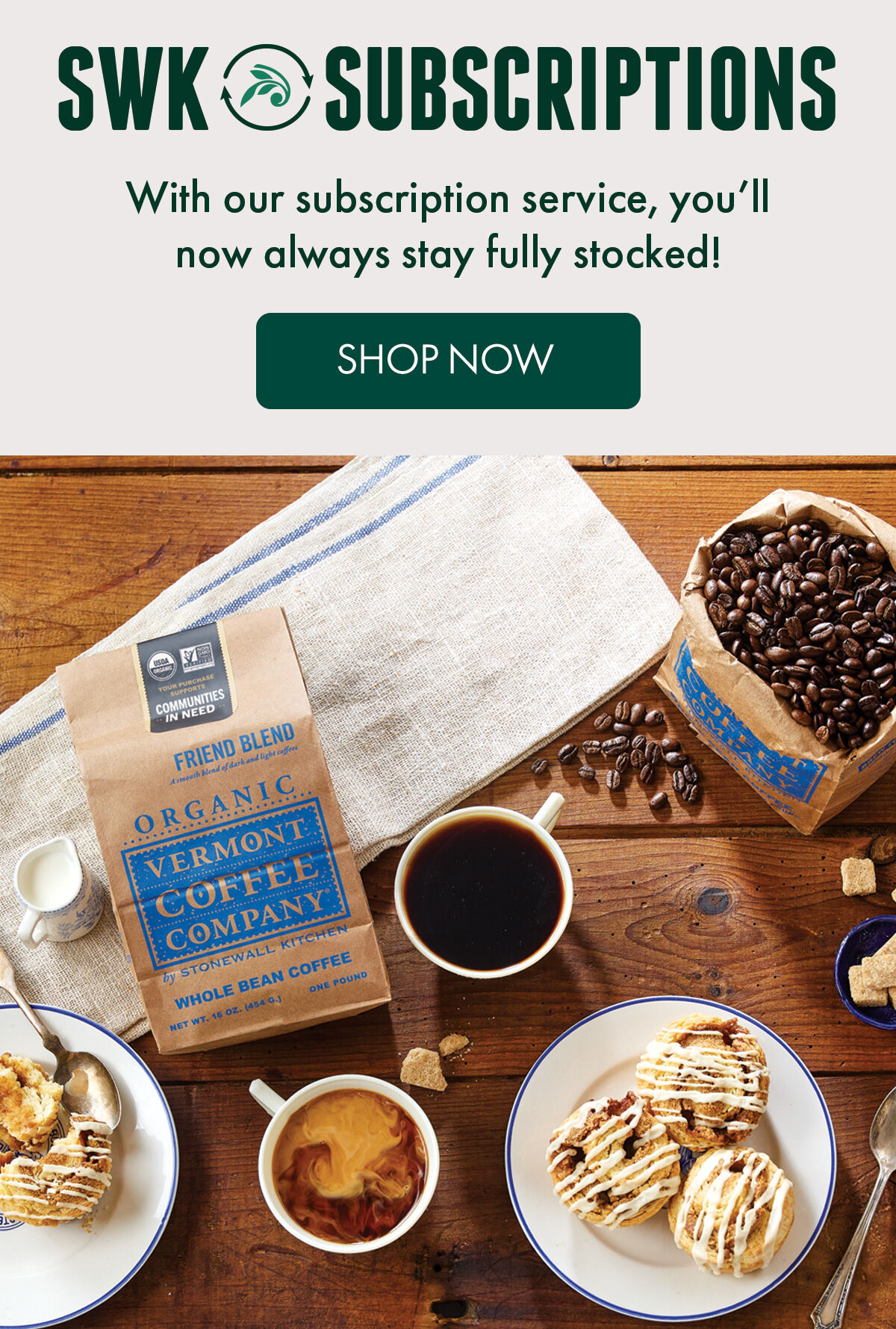 Stonewall Kitchen Subscriptions | With our subscription service, you'll now always stay fully stocked! - Shop Now