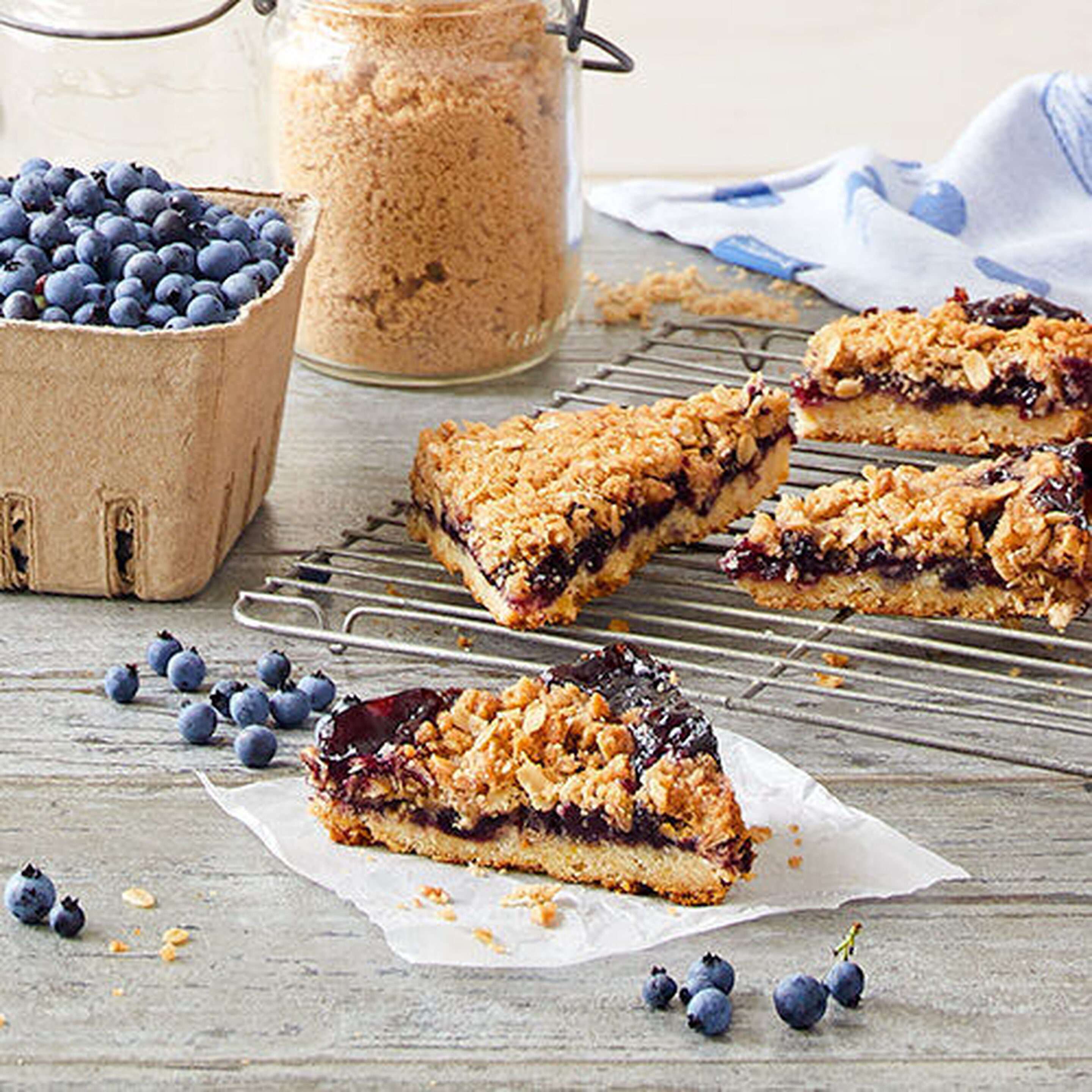 Blueberry Crisp Bars