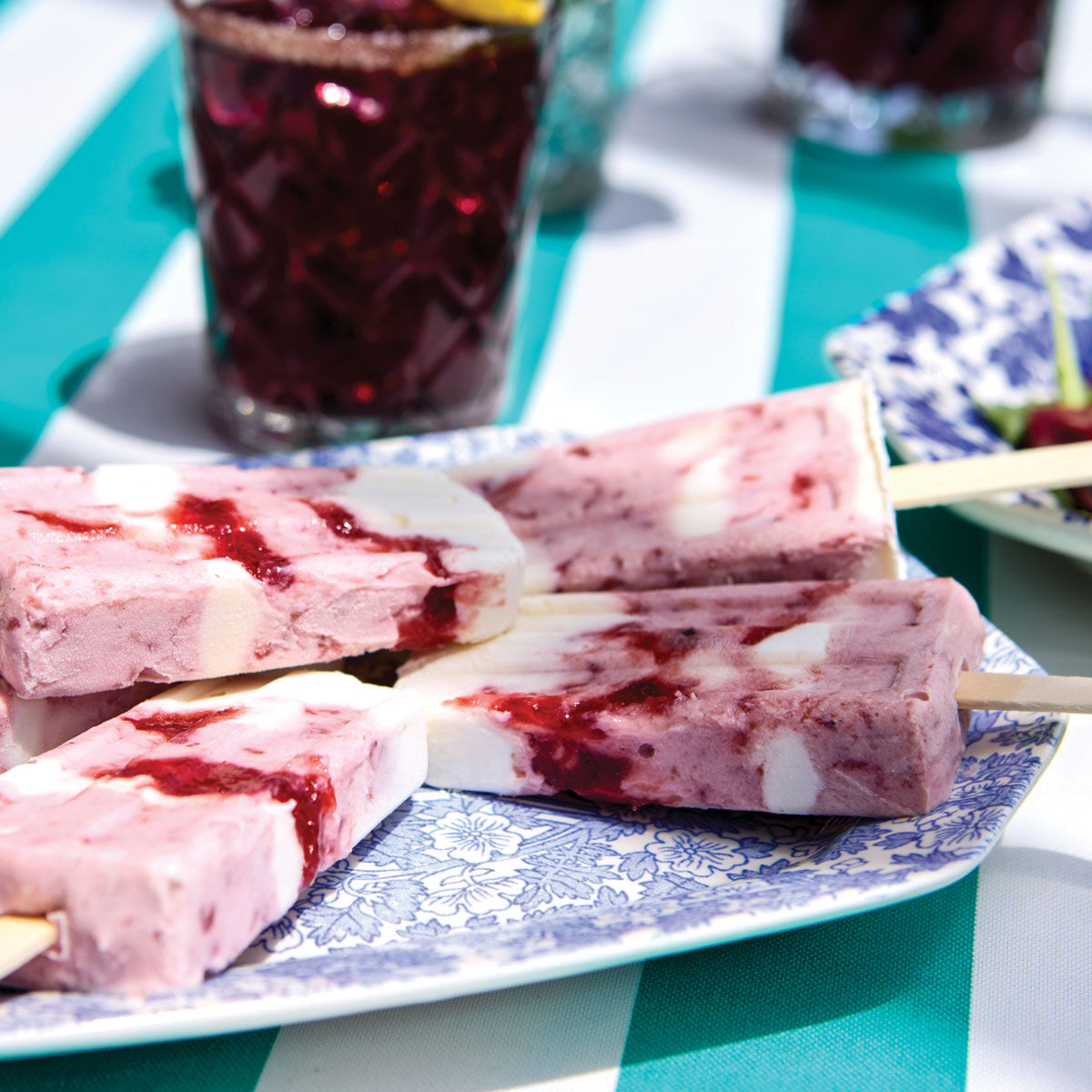 Strawberry Popsicles