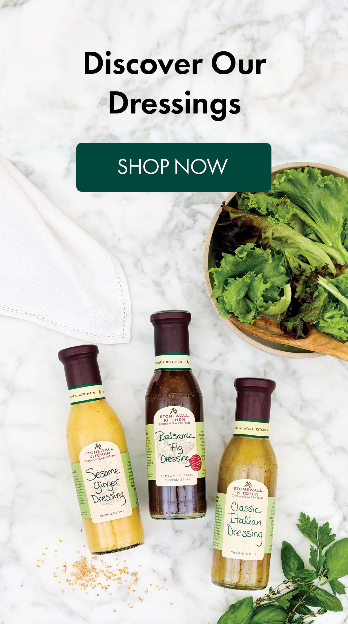 Discover Our Dressings | Shop Now