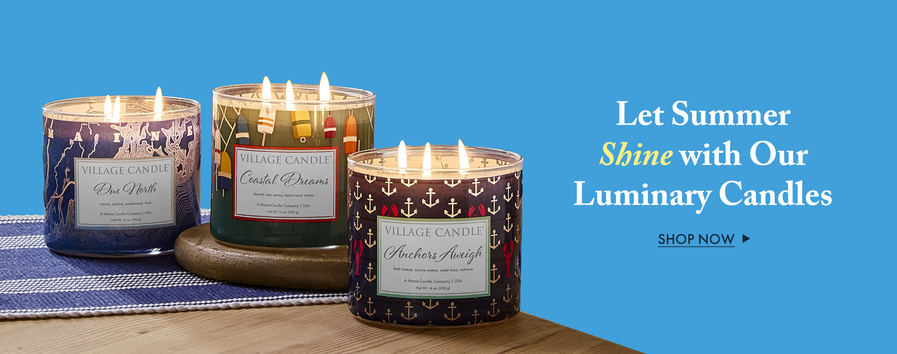 Let Summer Shine with Our Luminary Candles - Shop Now