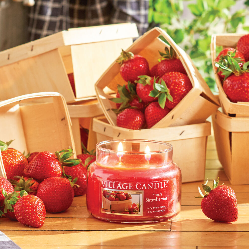 Fresh Strawberries Candle Collection Village Candle Stonewall Kitchen