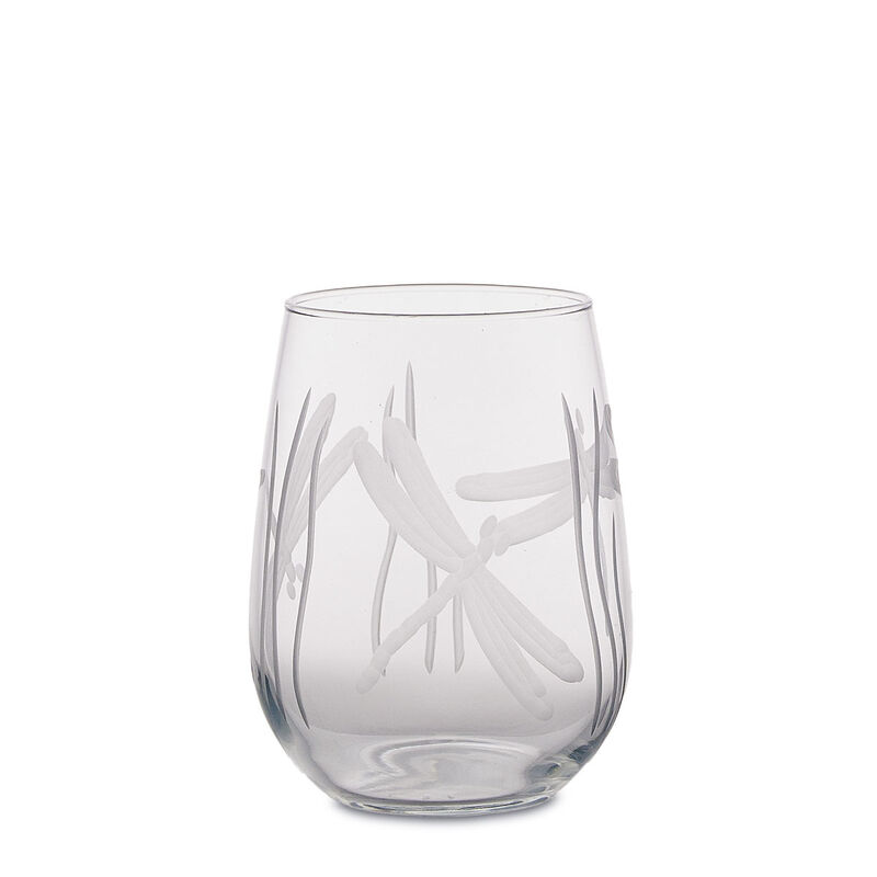 Various Dragonfly Stemless Wine Glass