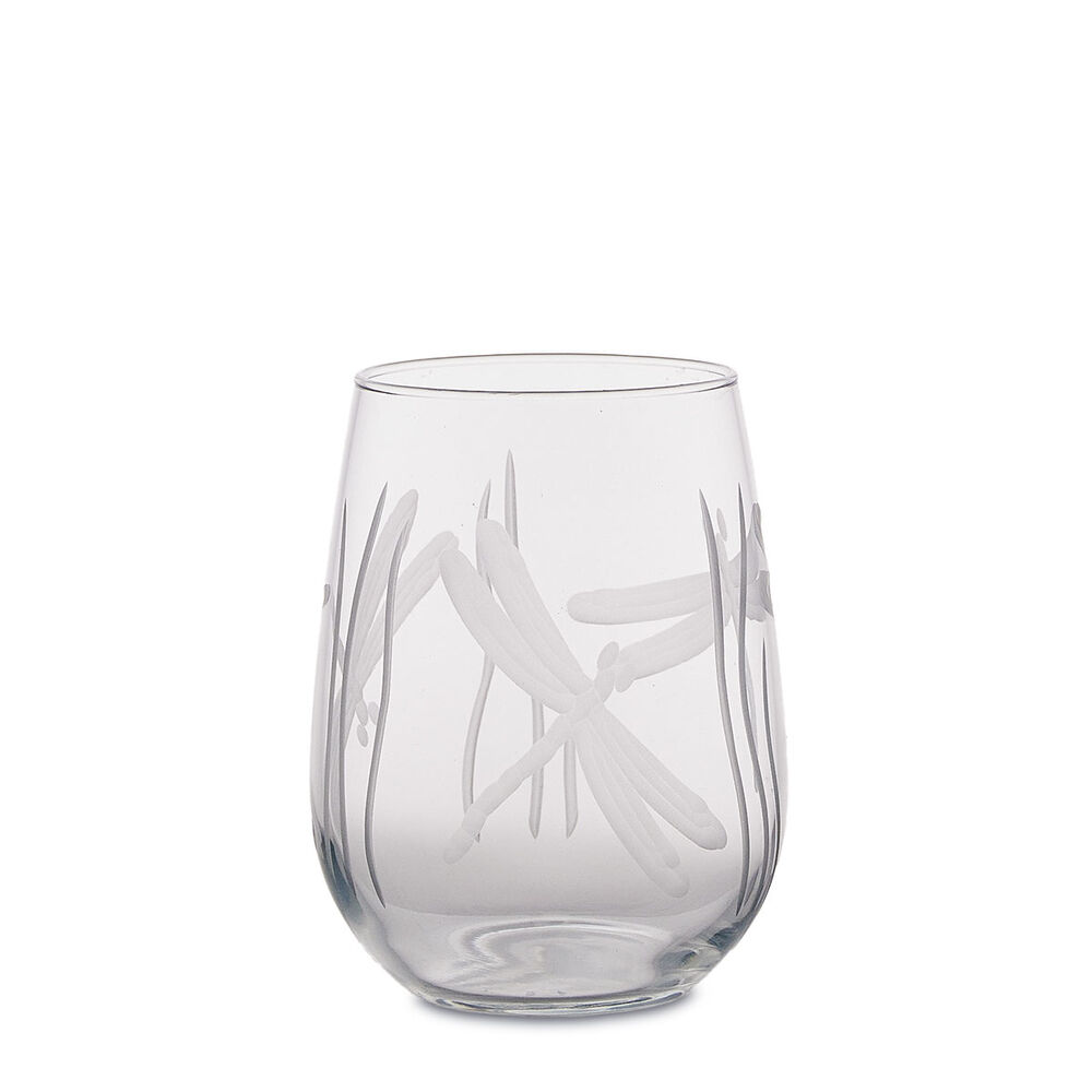Dragonfly Stemless Wine Glass image number 0