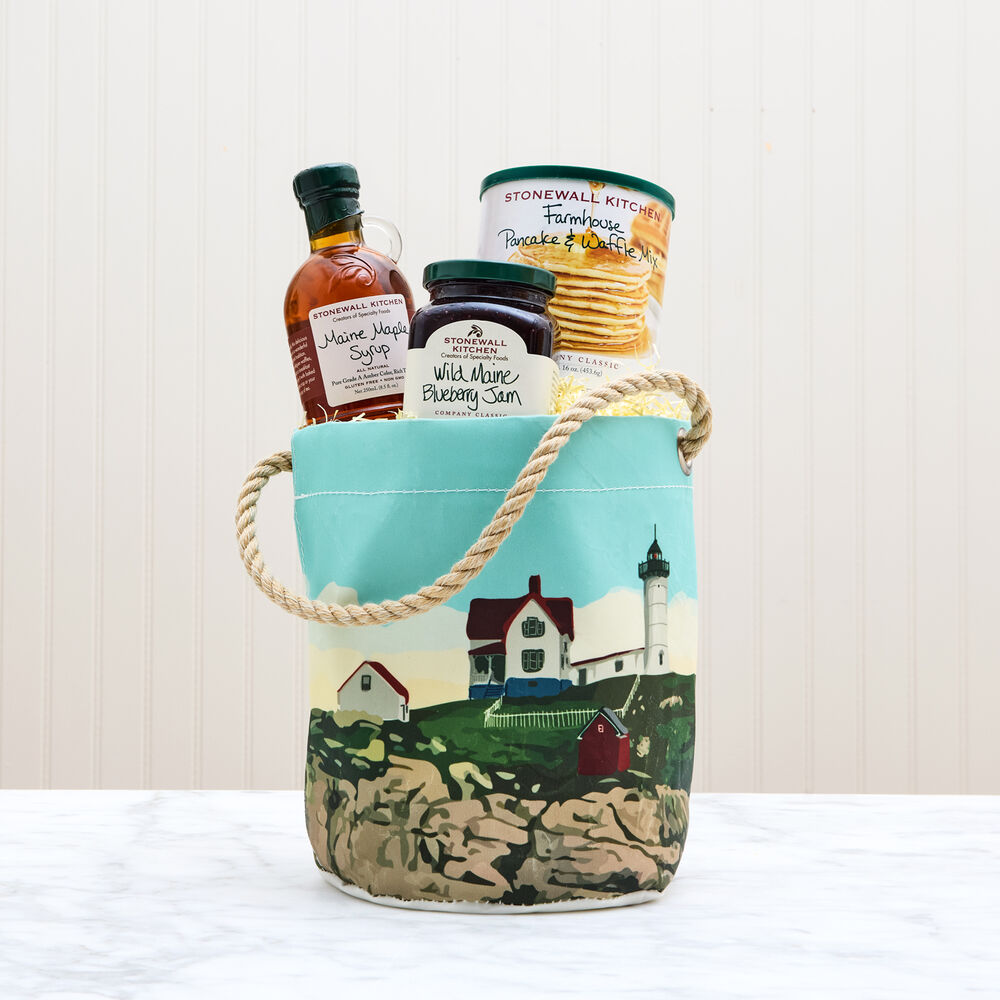 Sea Bags&reg; Cape Neddick Light Bucket Bag Breakfast Gift