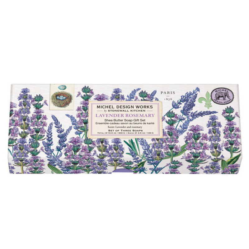 Michel Design Works Lavender Rosemary Shea Butter Soap Gift Set