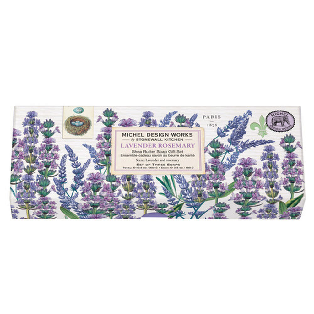 Lavender Rosemary Shea Butter Soap Gift Set image number 0
