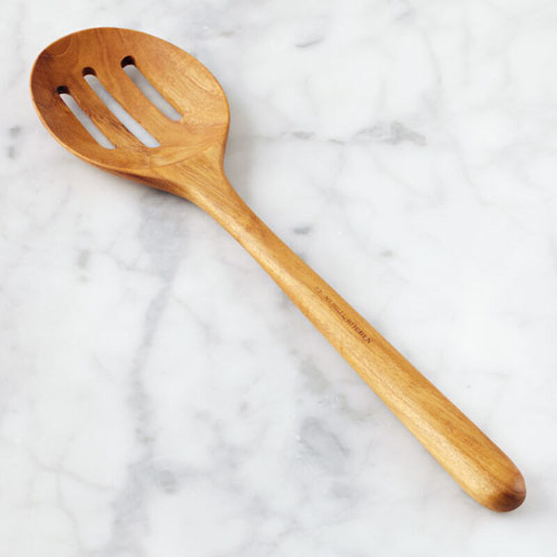 Teak Slotted Spoon