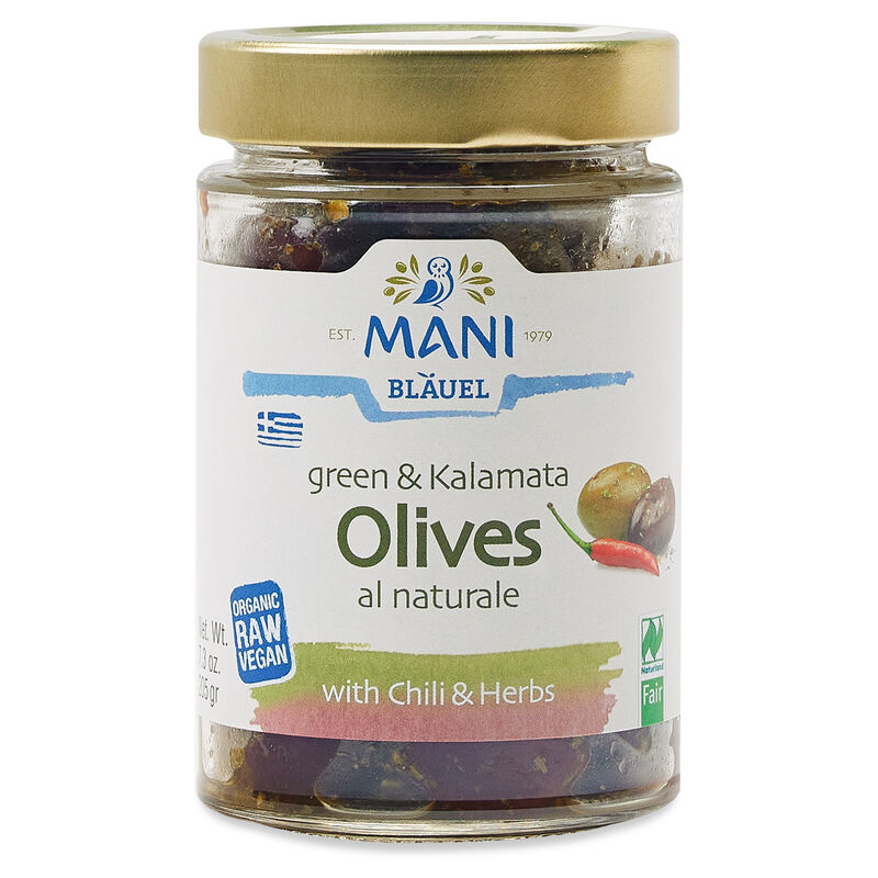 Spicy Green and Kalamata Olives