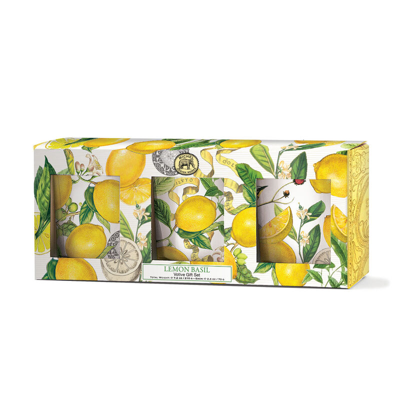 Lemon Basil Votive Gift Set