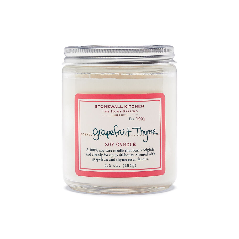 Grapefruit Thyme Soy Candle image number 0
