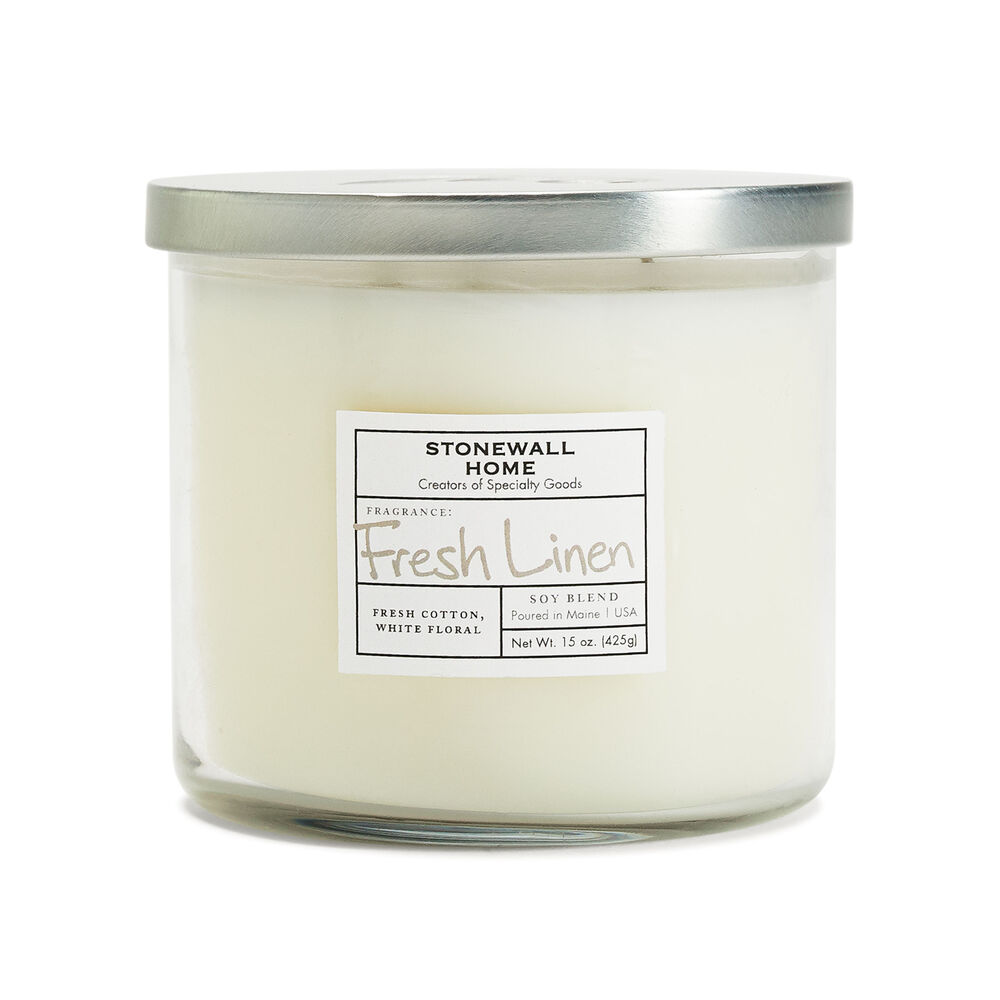 Stonewall Home Fresh Linen Candle image number 0