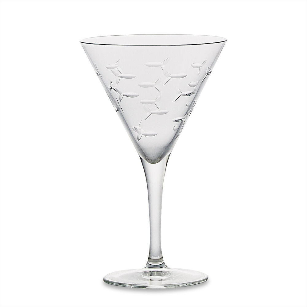 School of Fish Martini Glass image number 0