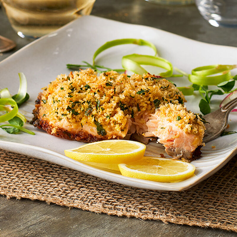 Mustard Crusted Salmon Filets
