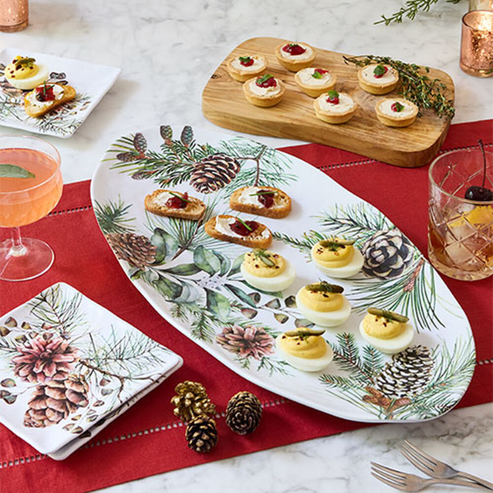 White Spruce Melamine Oval Platter