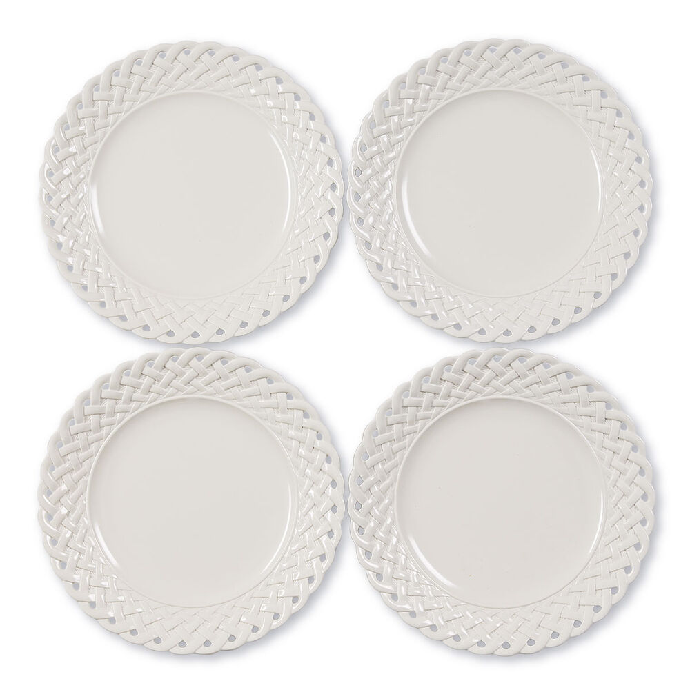 Melamine Lattice Dinner Plates (Set of 4) image number 0