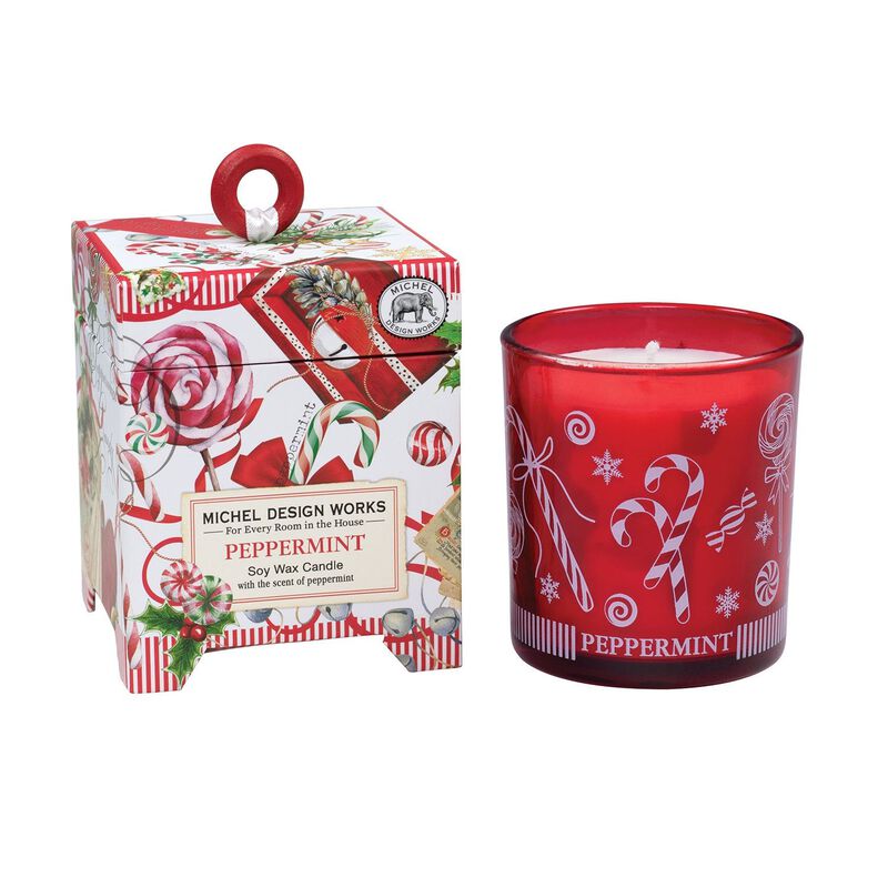 Peppermint Small 6.5 oz Soy Wax Candle