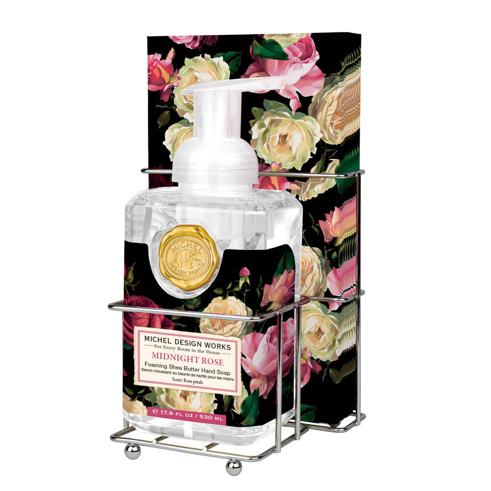 Midnight Rose Foaming Hand Soap & Napkin Set