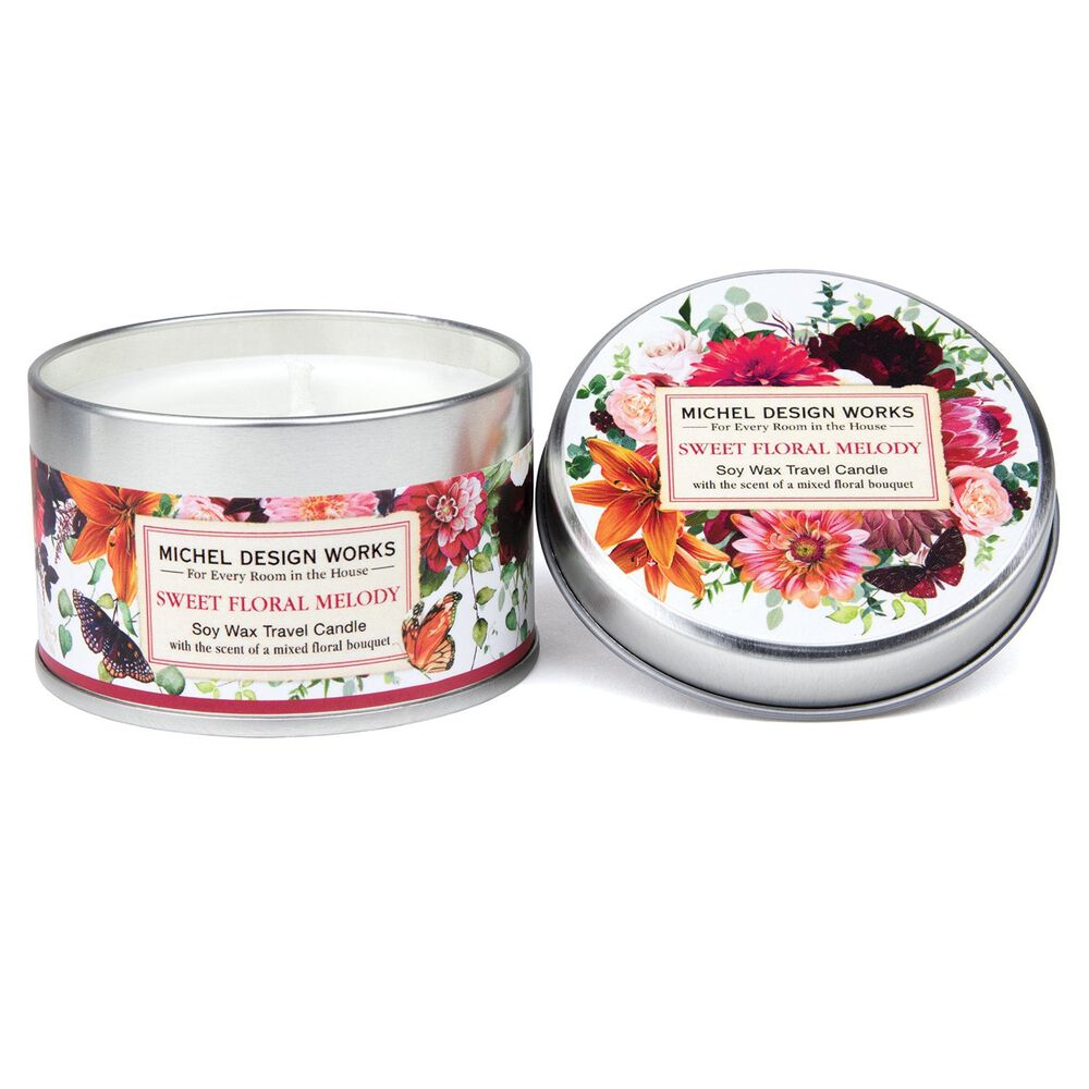 Sweet Floral Melody Travel Candle image number 0