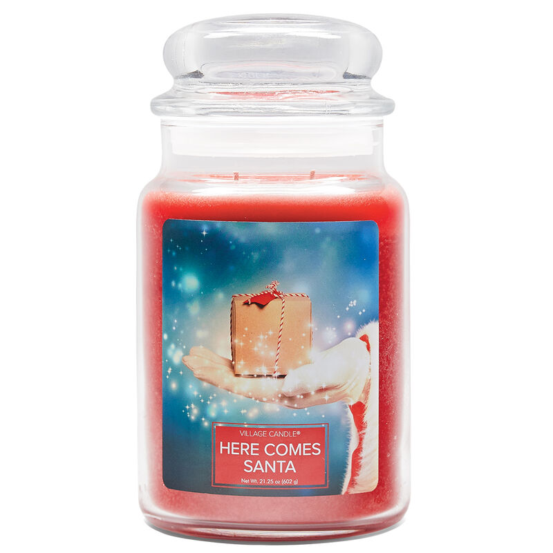 Here Comes Santa Candle