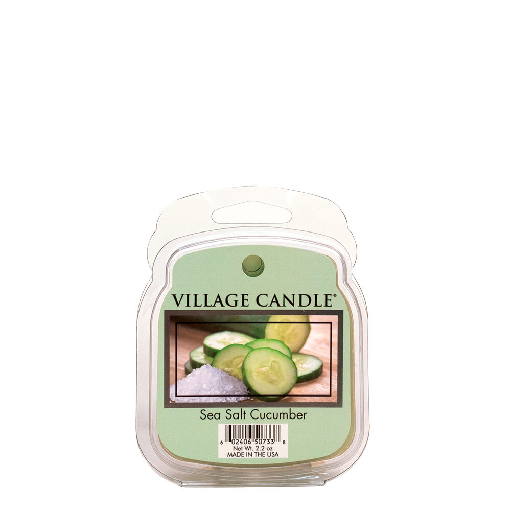Medium 106016866 Village Candle Sea Salt Cucumber 16 oz Glass Jar Scented Candle
