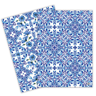 Indigo Seas Kitchen Towels (Set of 2) 