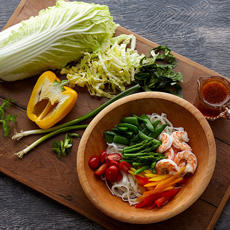 Spicy Thai and Shrimp Pasta