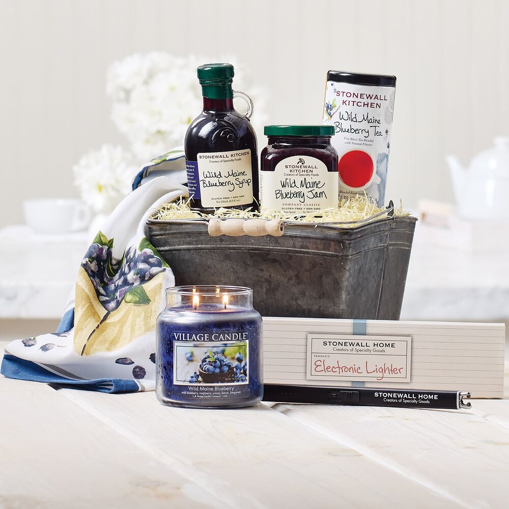 Blueberry Essentials Gift Gift Basket Stonewall Kitchen