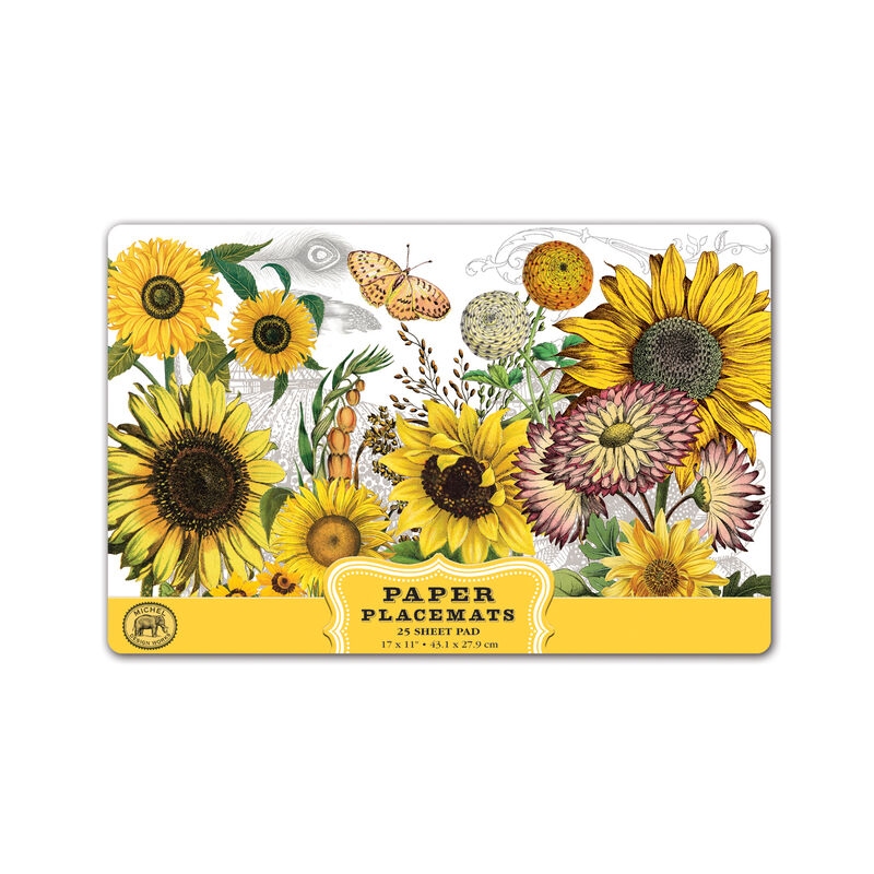 Sunflower Paper Placemats