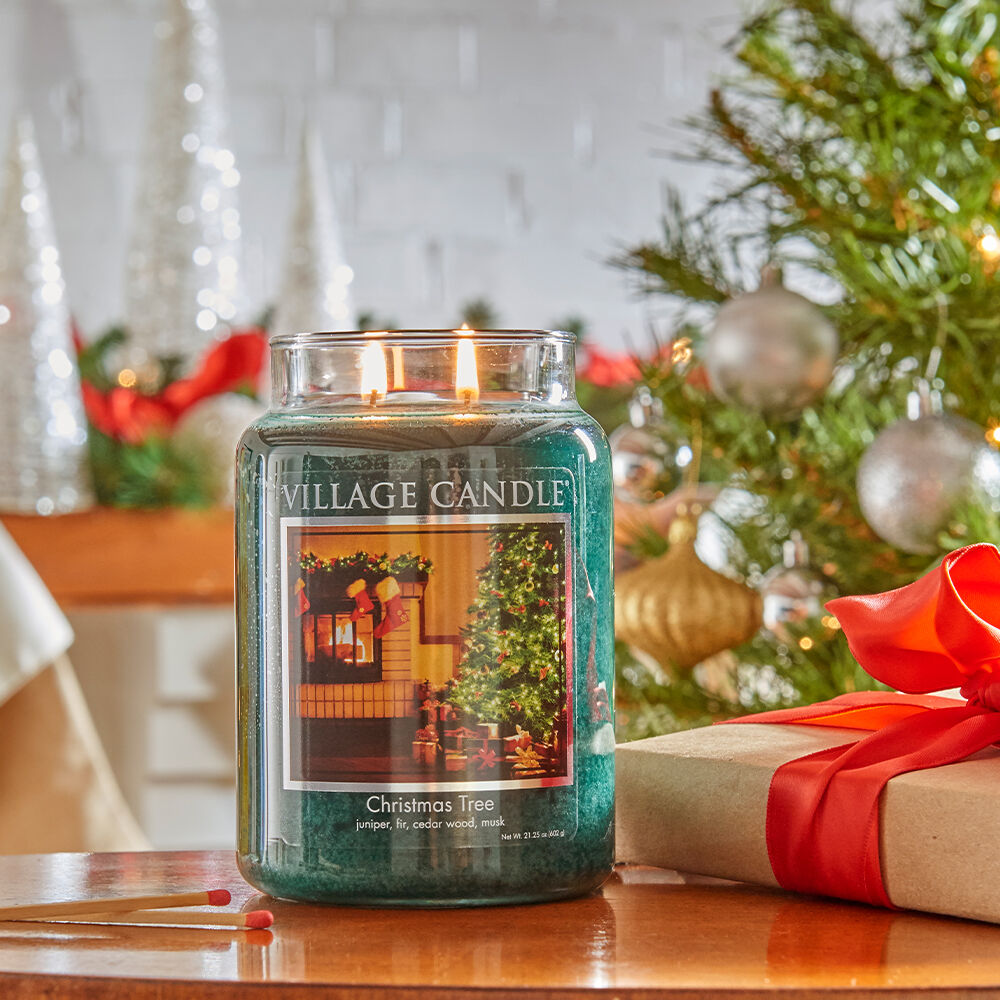 Christmas Tree Candle 3 sizes Village Candle Stonewall Kitchen