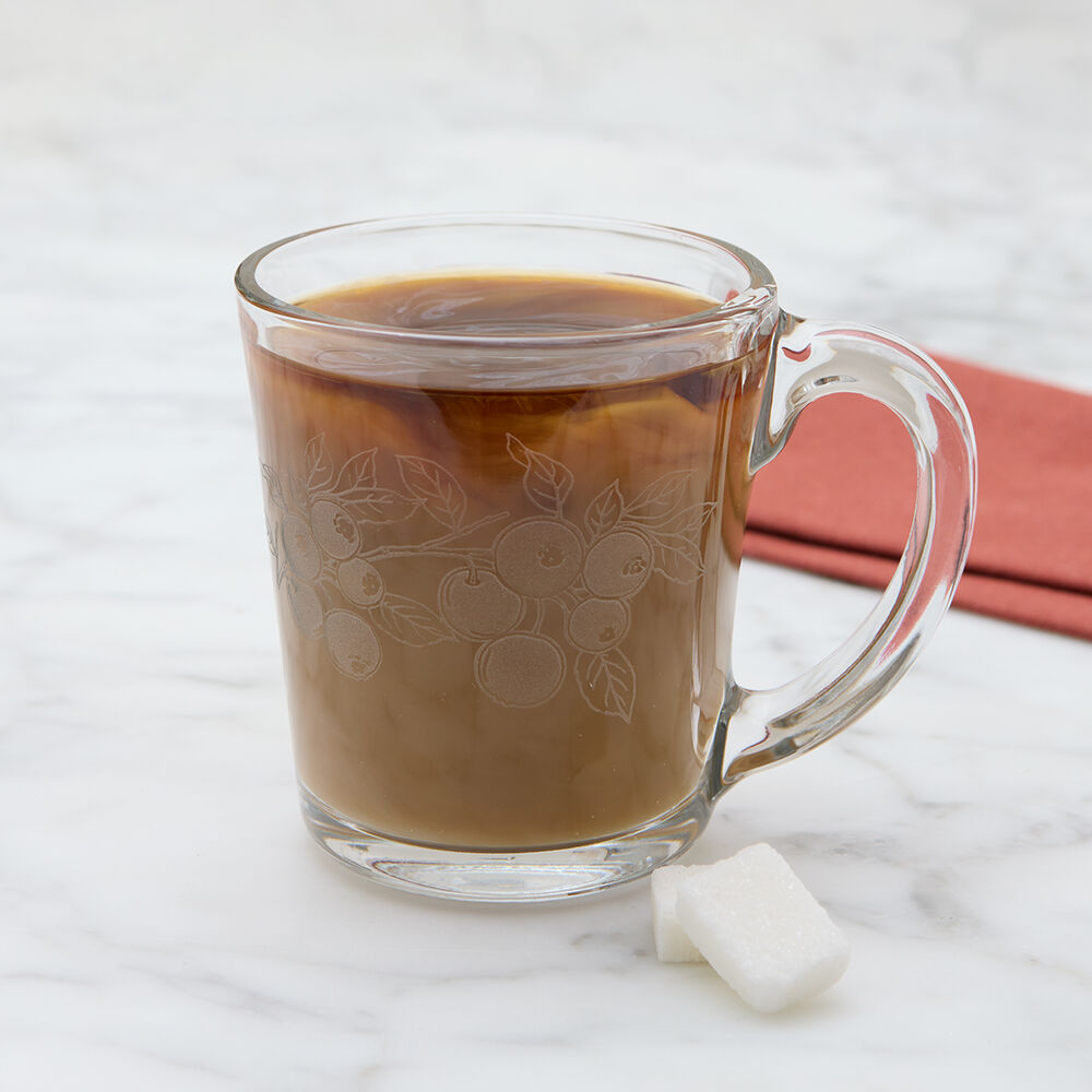 Blueberries Glass Mug