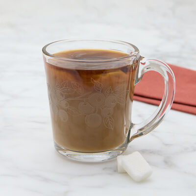 Blueberries Glass Mug