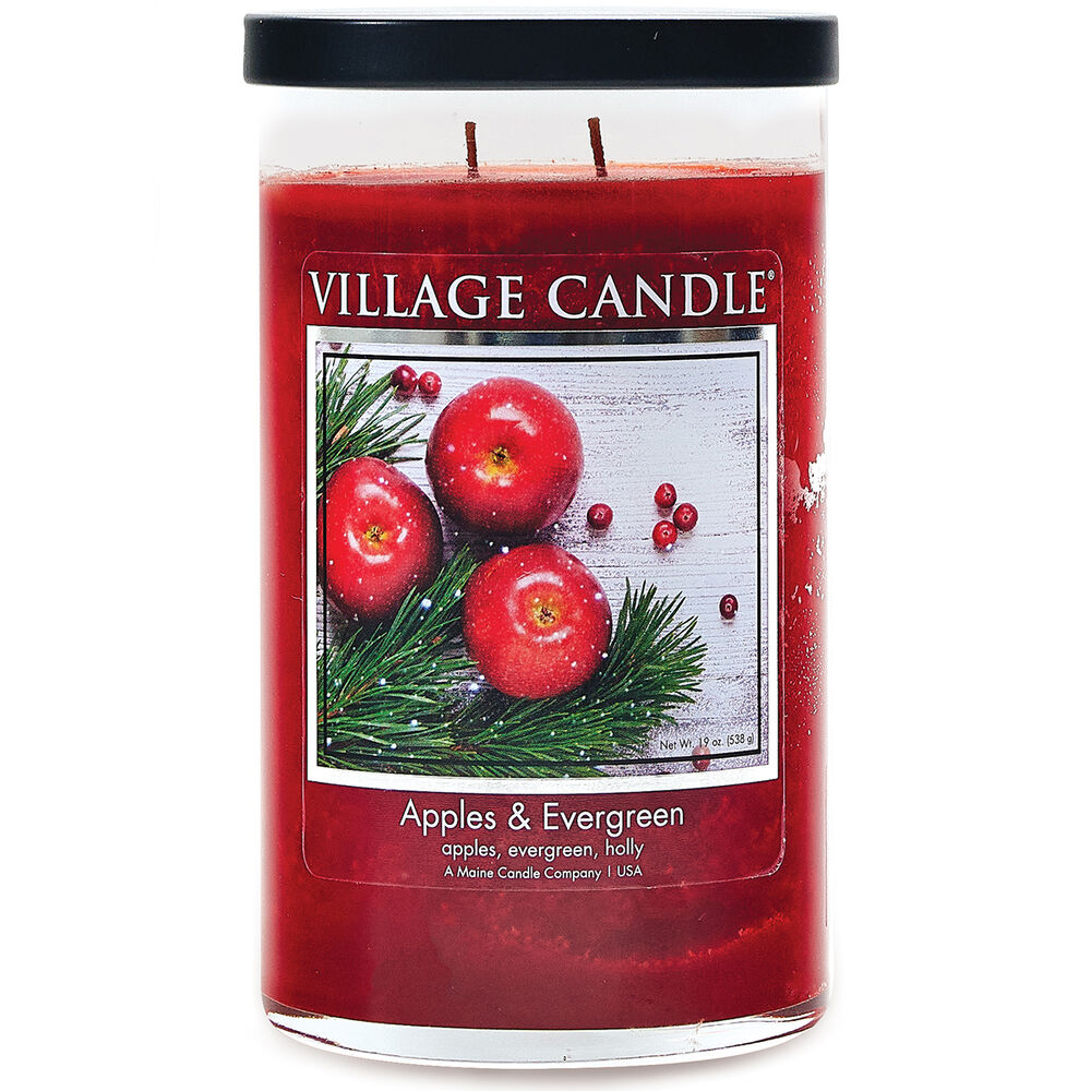 Apples & Evergreen Candle image number 0