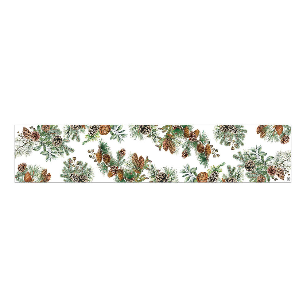 White Spruce Cotton Table Runner