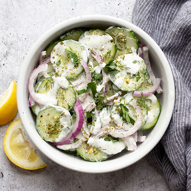 Garlic & Dill Cucumber Salad