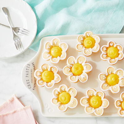 Lemon Raspberry Sugar Cookie Flowers