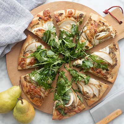 Sweet Onion and Pear White Pizza