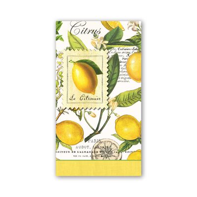 Lemon Basil Hostess Napkins (Set of 15)