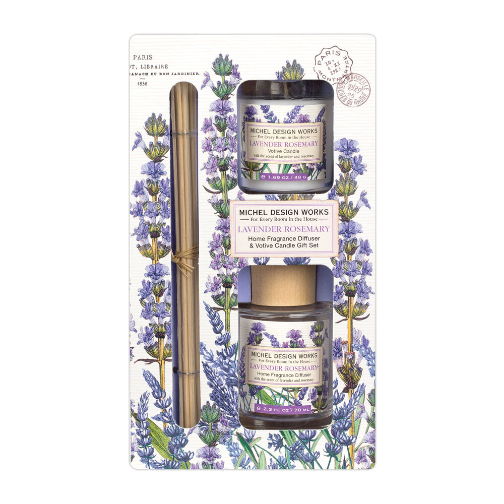 Lavender Rosemary Diffuser and Votive Candle Set image number 0