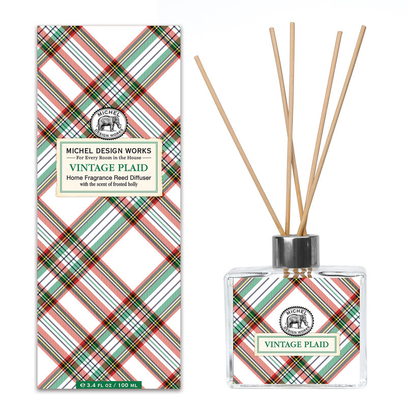 Vintage Plaid Home Fragrance Reed Diffuser