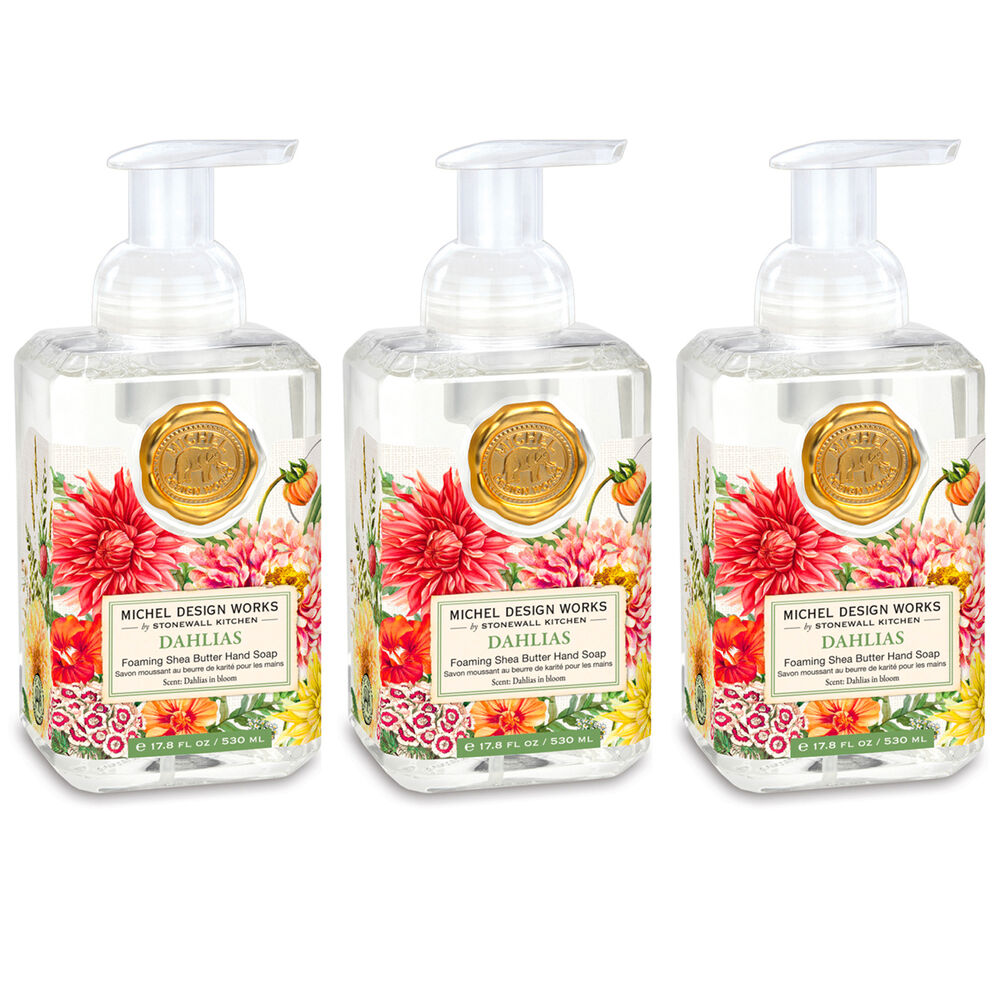 Dahlias Foaming Hand Soap 3-Pack image number 0