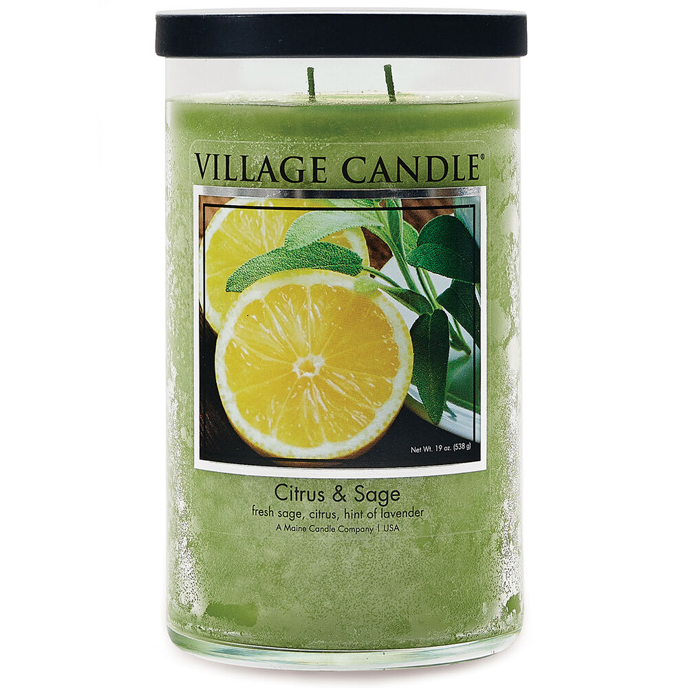 2-Wick 19oz Glass Jar White Spruce Candle - Home Scents